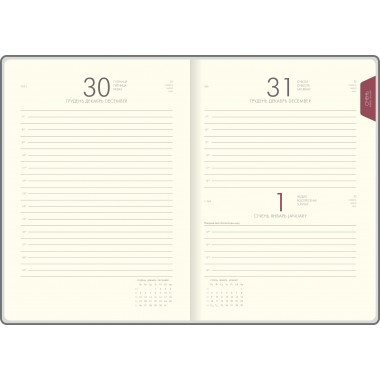 DIARY A5 2019 CREAM BLOCK