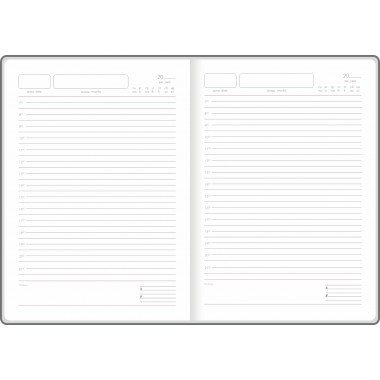 DIARY A5 ND WHITE BLOCK